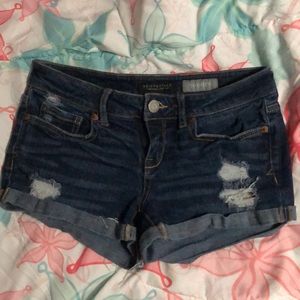 Aeropostale Distressed Jean Shorts